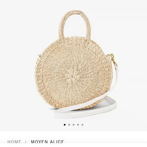 Clare Vivier Moyen Alice raffia crossbody